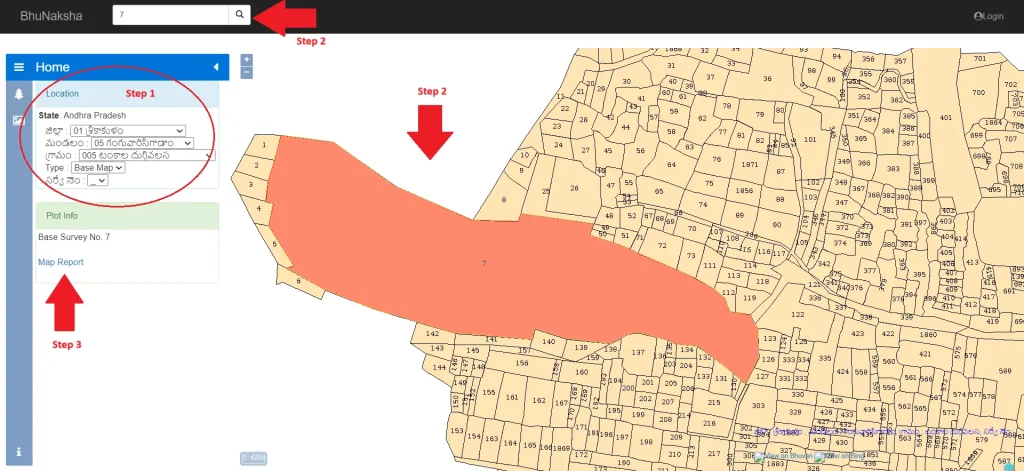 AP Village Map with Survey Number