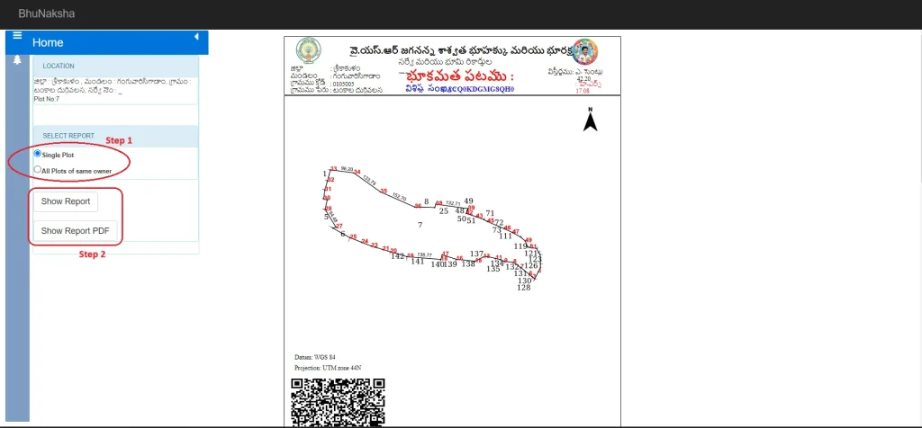 Bhu Naksha AP Cadastral Map